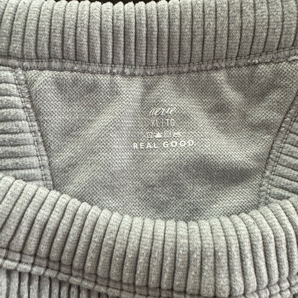 Aerie Super Chill Seamless High Neck Bra Top XL Gray - Picture 5 of 5